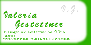 valeria gestettner business card